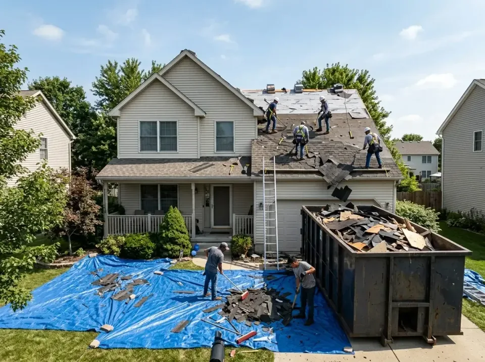 roof-replacement-debris-remova-004 — frequently asked questions, Cheapest Dumpster Rentals in Senatobia, MS